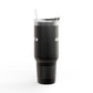 40oz Insulated Travel Mug – Red "UBEYSTAR" Tumbler with Handle & Straw