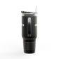 40oz Insulated Travel Mug – Red "UBEYSTAR" Tumbler with Handle & Straw